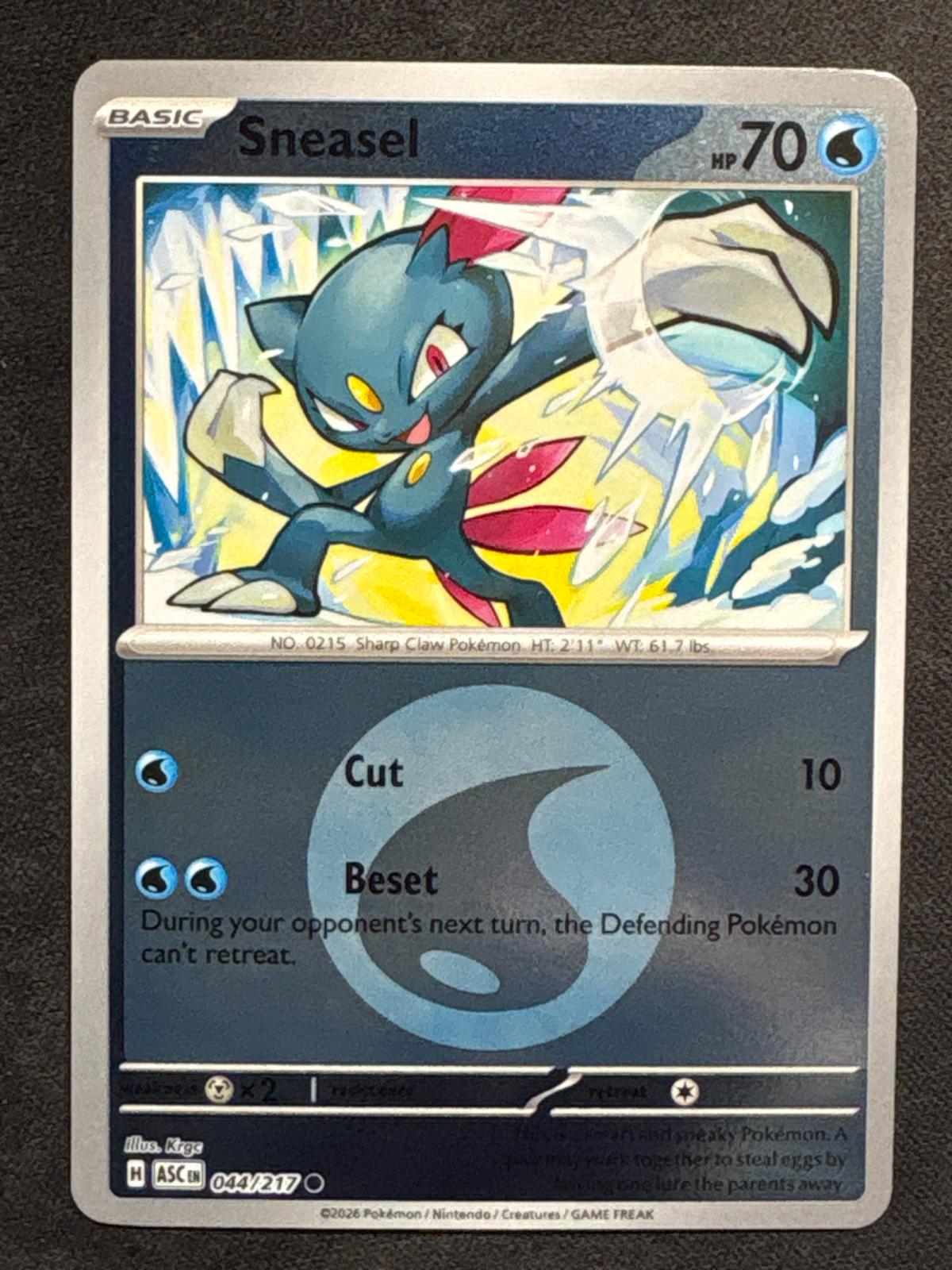 Ascended Heroes Sneasel [Energy] Pokémon card